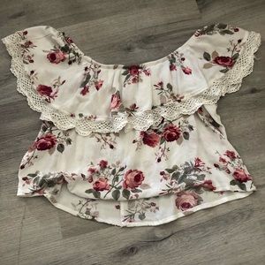Floral crop top